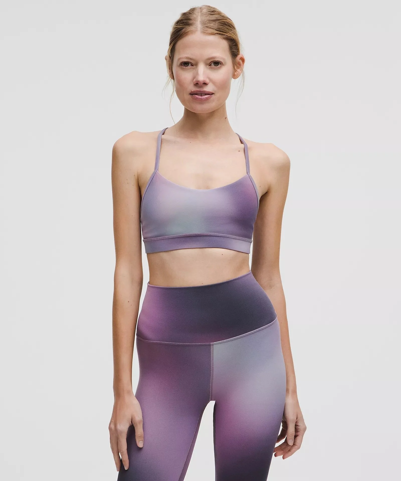 edit for lulu aurora lamé tops Lululemon Swiftly Tech Short Sleeve Shirt 2.0 - Gradient Block